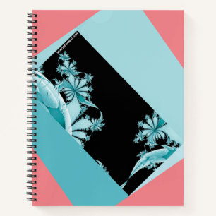 Fraktal Garden sky & Rose Notebook Notizbuch
