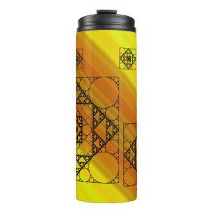 Fraktal Geometrie Thermal Tumbler Thermosbecher