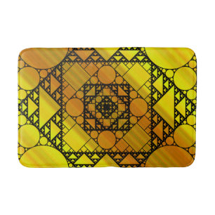 Fraktal Geometry Bath Mat Badematte