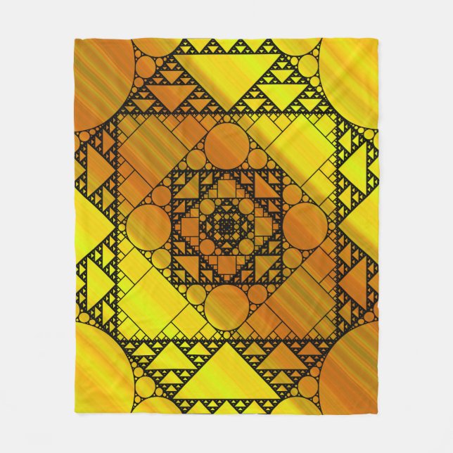 Fraktal Geometry Fleece Blanket (Vorderseite)