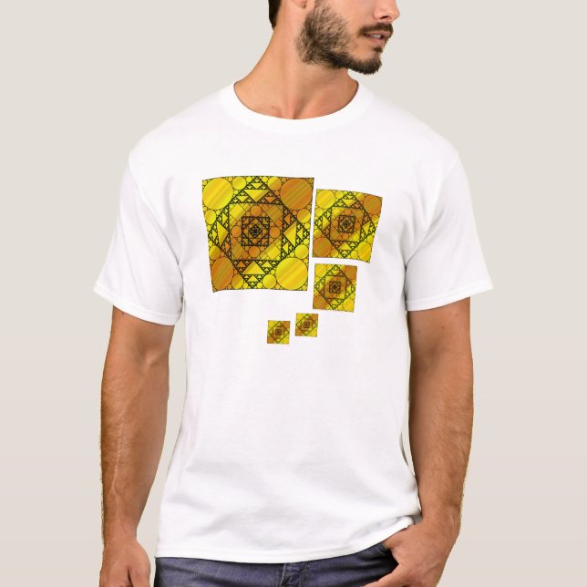 Fraktal Geometry Men-Light-Shirt T-Shirt (Vorderseite)