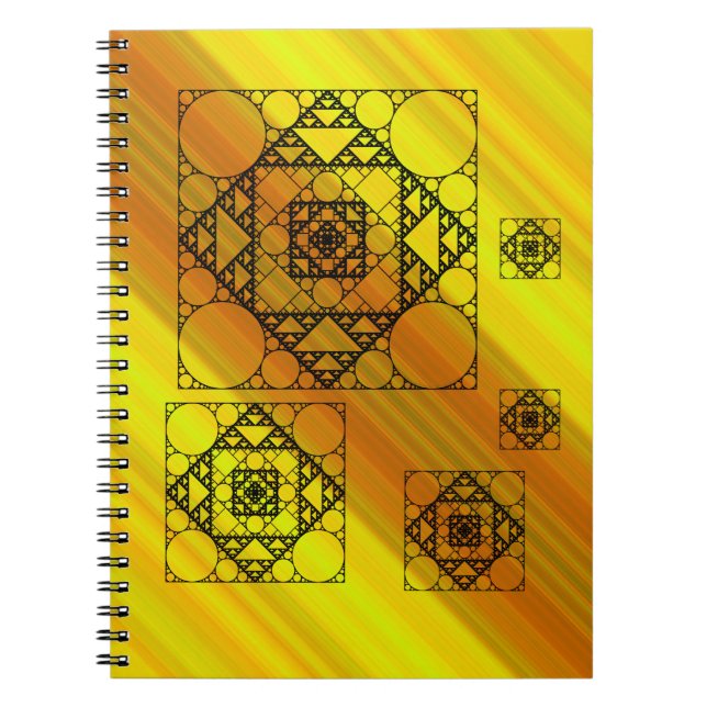Fraktal Geometry Notebook Notizblock (Vorderseite)