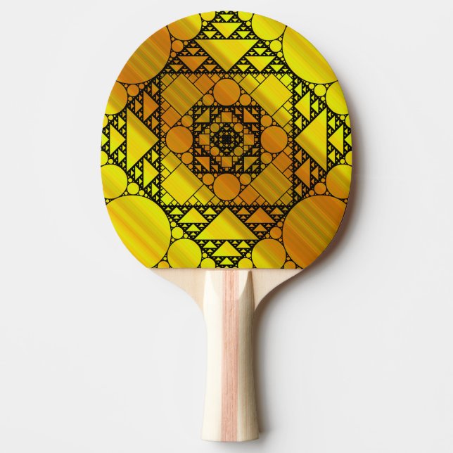 Fraktal Geometry Ping Pong Paddle Tischtennis Schläger (Vorderseite)