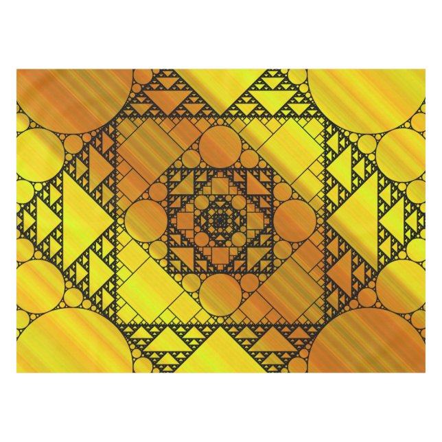 Fraktal Geometry Tablecloth Tischdecke (Vorderseite (Horizontal))