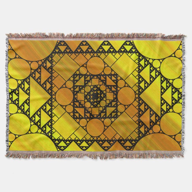 Fraktal Geometry Throw Blanket Decke (Vorderseite)