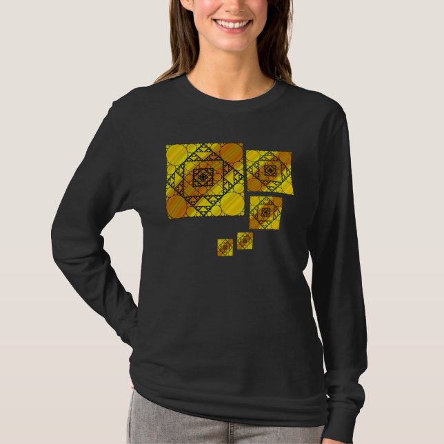 Fraktal Geometry Women's Dark Shirt (Vorderseite)
