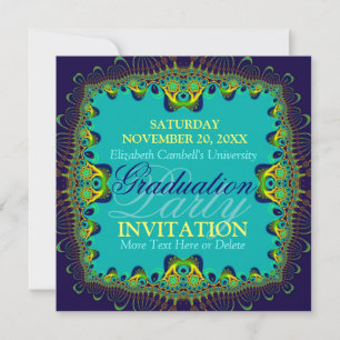 Fraktal Gewürz Exotic Graduation Party Einladung