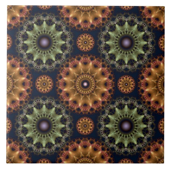 Fraktal glänzend, sternförmig fliese (Vorderseite)