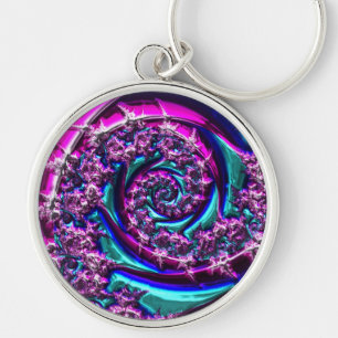 Fraktal Glass 2 Schlüsselanhänger