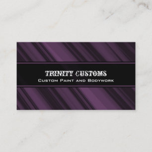 Fraktal Grunge Business Card, Eggplant Visitenkarte