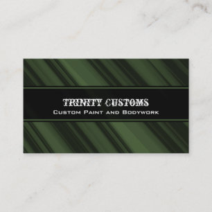 Fraktal Grunge Business Card, Forest Green Visitenkarte