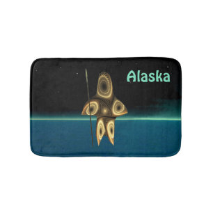 Fraktal Inuit Hunter - Alaska Badematte
