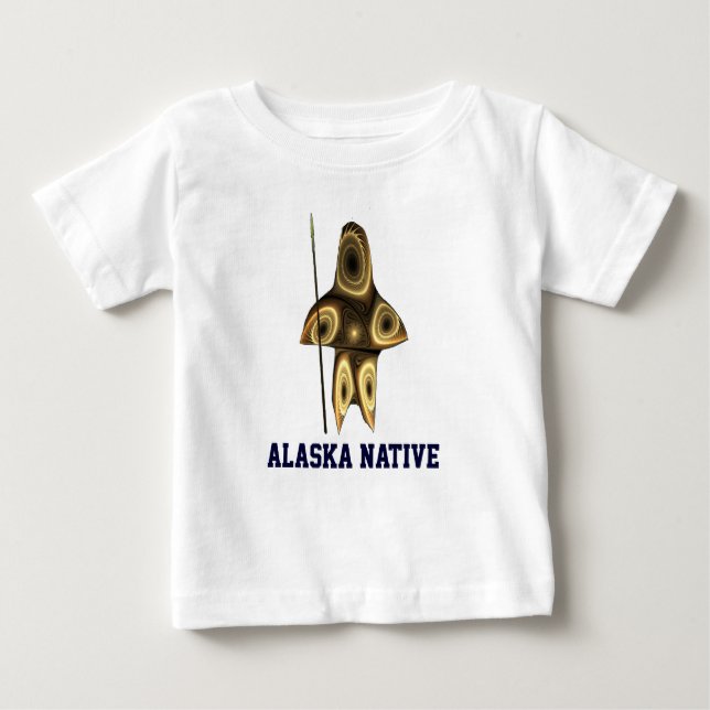 Fraktal Inuit Hunter Baby T-shirt (Vorderseite)