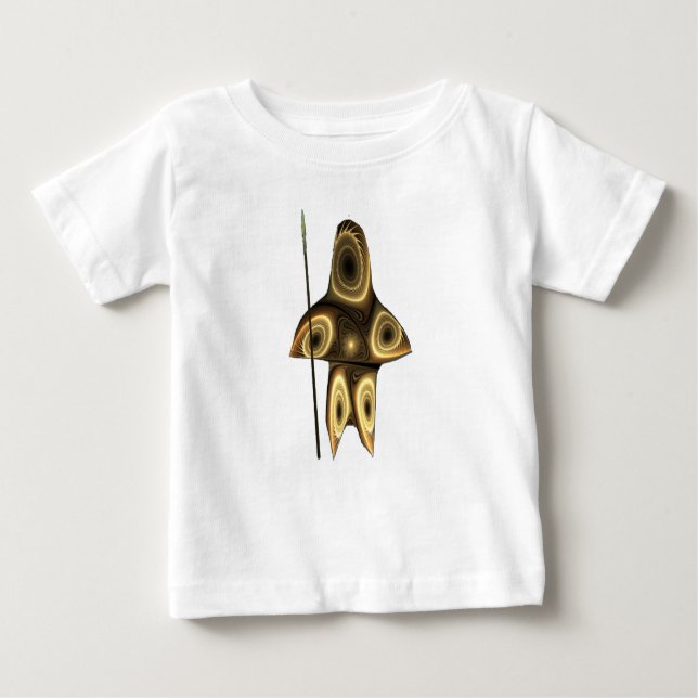 Fraktal Inuit Hunter Baby T-shirt (Vorderseite)