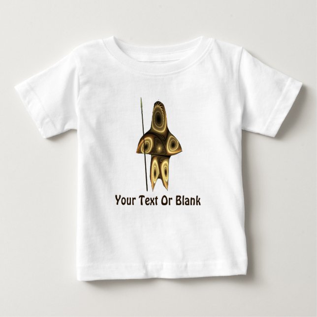 Fraktal Inuit Hunter Baby T-shirt (Vorderseite)