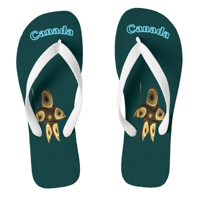 Fraktal Inuit Hunter Flip Flops (Fußbett)