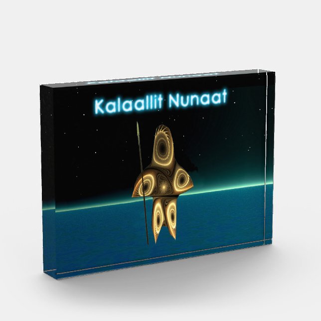 Fraktal Inuit Hunter - Grönland Fotoblock (Links)