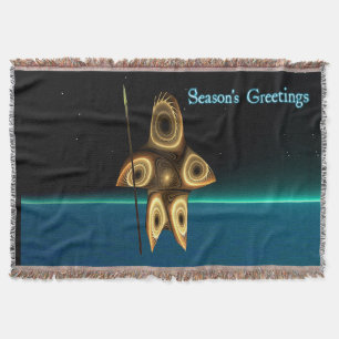 Fraktal Inuit Hunter - Grüße der Saison Decke