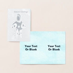 Fraktal Inuit Hunter - Grüße der Saison Folienkarte