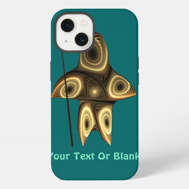 Fraktal Inuit Hunter iPhone Hülle (Rückseite)