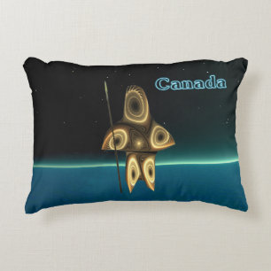 Fraktal Inuit Hunter - Kanada Dekokissen