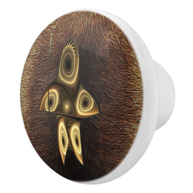 Fraktal Inuit Hunter Keramikknauf (Rechts)