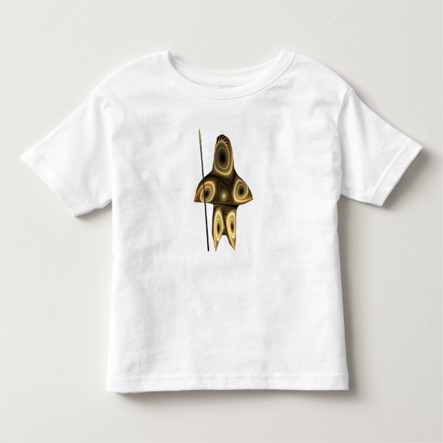 Fraktal Inuit Hunter Kleinkind T-shirt (Vorderseite)