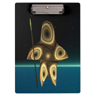 Fraktal Inuit Hunter Klemmbrett