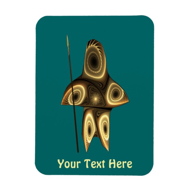 Fraktal Inuit Hunter Magnet (Vertikal)