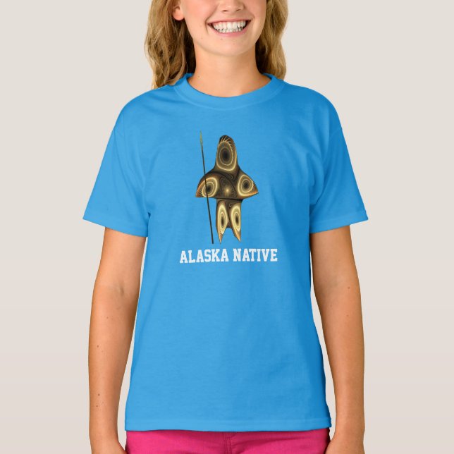 Fraktal Inuit Hunter T-Shirt (Vorderseite)