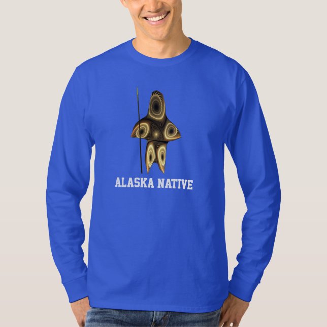 Fraktal Inuit Hunter T-Shirt (Vorderseite)