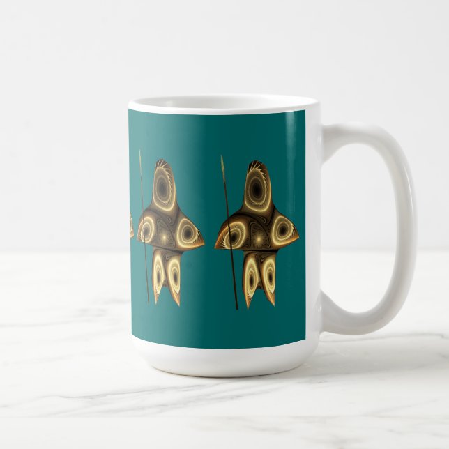 Fraktal Inuit Hunter Tasse (Rechts)
