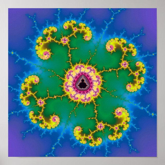 Fraktal Island Poster (Vorne)