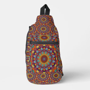 Fraktal Kaleidoscope Mandala Art Design-44444 Crossbody Bag