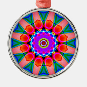 Fraktal Kaleidoskop 03 Ornament Aus Metall