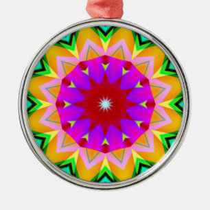 Fraktal Kaleidoskop 04 Ornament Aus Metall