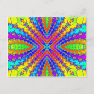 Fraktal Kaleidoskop Art Postkarte
