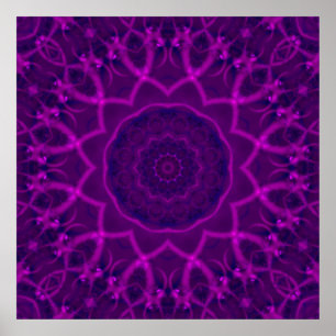 Fraktal Kaleidoskop Poster