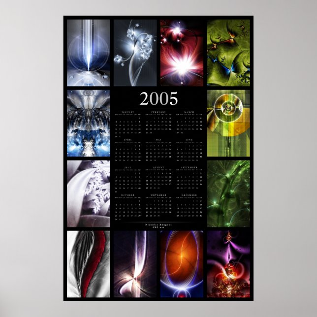 Fraktal-Kalender 2005 Poster (Vorne)