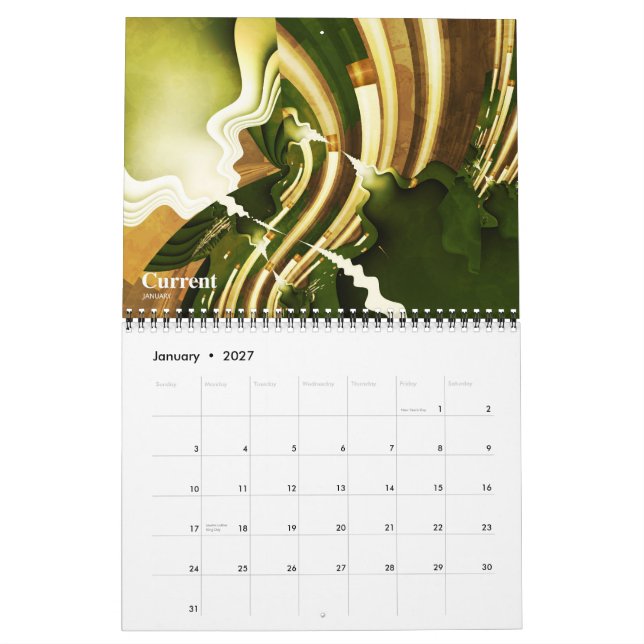 Fraktal-Kalender VI Kalender (Jan 2027)