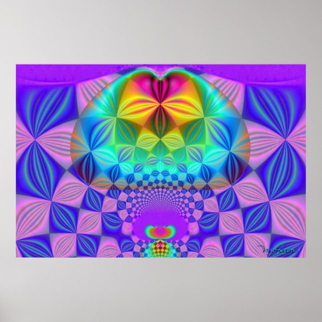 Fraktal Karl Marx Poster (Vorne)