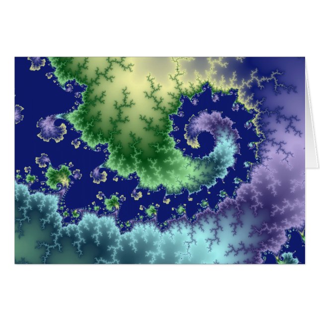 - Fraktal-Karte heraus schwimmen (Vorderseite (Horizontal))