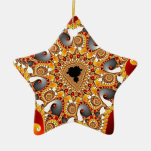 Fraktal Keramik Ornament