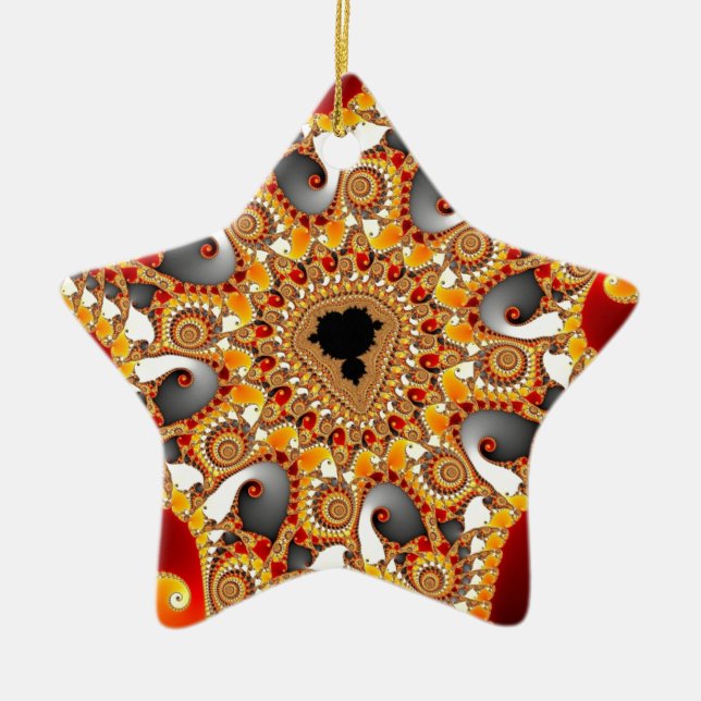 Fraktal Keramik Ornament (Vorne)