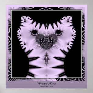 Fraktal Kitty Poster