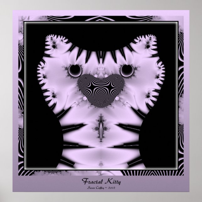 Fraktal Kitty Poster (Vorne)