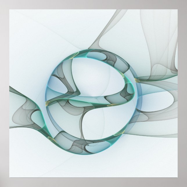 Fraktal Kunst, Dichtung und Musik Poster (Vorne)