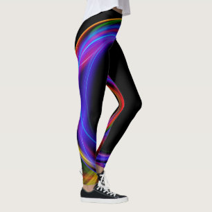 Fraktal Lights Abstrakt Leggings