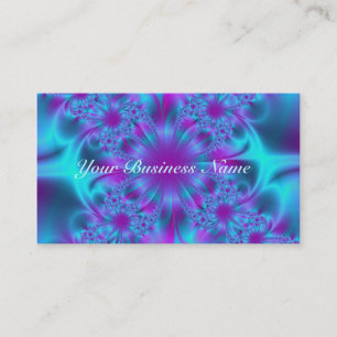 Fraktal Lila Mesh Business Card Visitenkarte