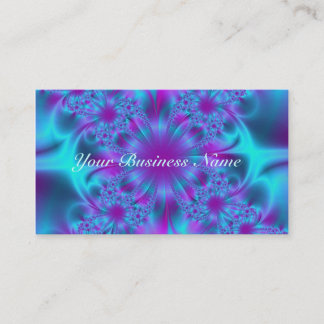 Fraktal Lila Mesh Business Card Visitenkarte